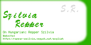 szilvia repper business card